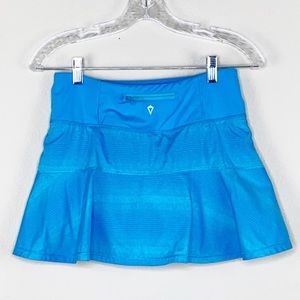 Lululemon Ivivva Blue Silver Stripe Skort